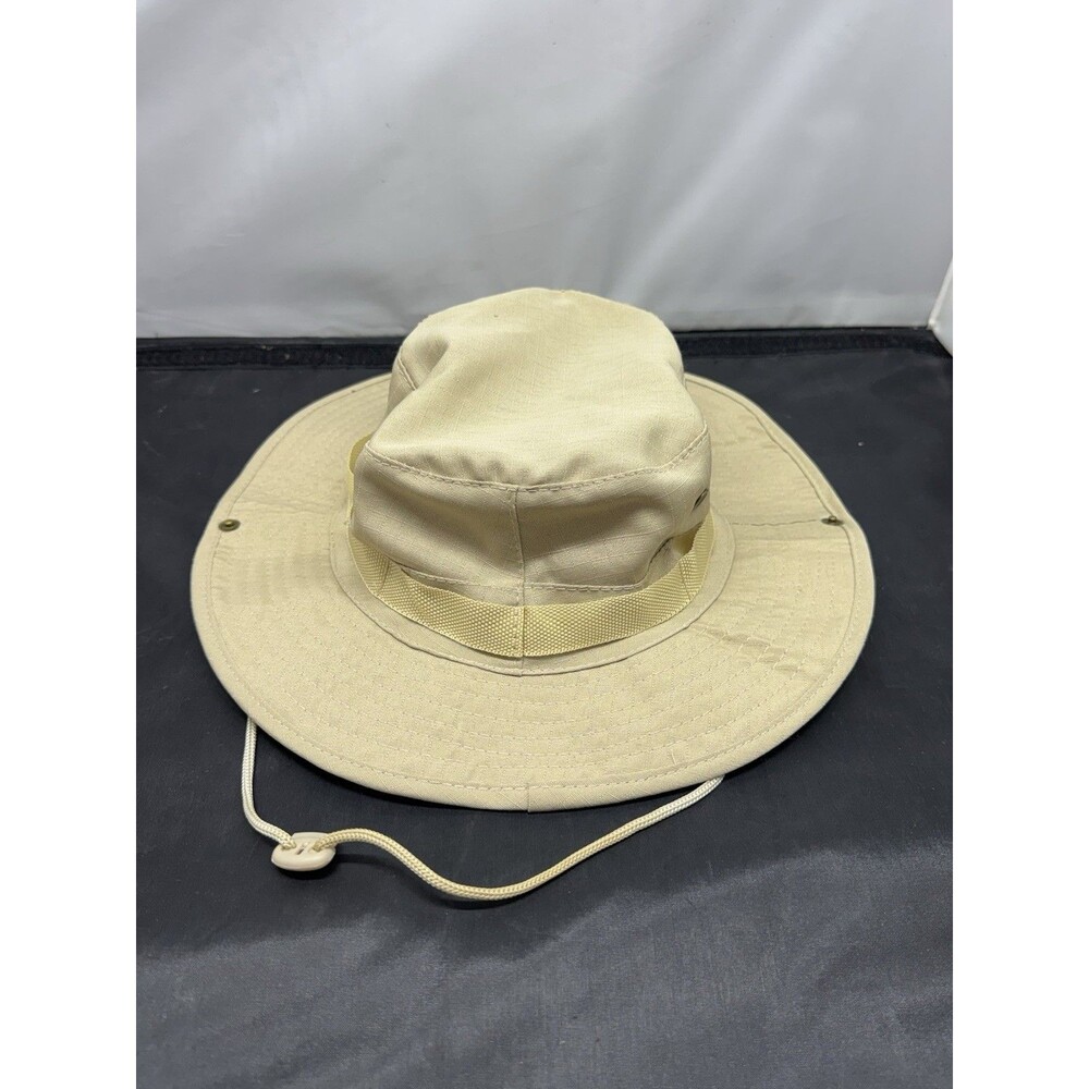 Military Khaki Boonie Hat Type II Ripstop USA Made Safari Tan Beige Size Large